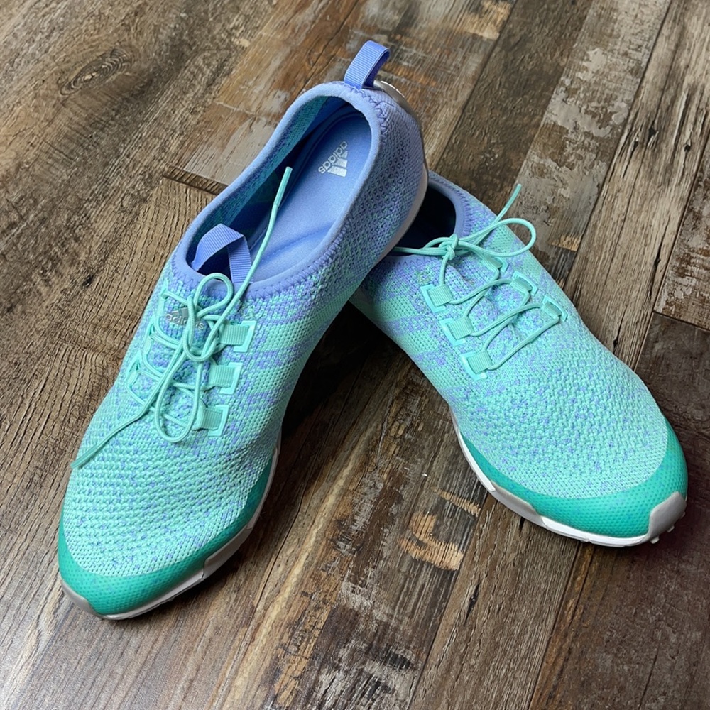 Adidas Mint Green/Blue Sneakers Ladies Size 7.5